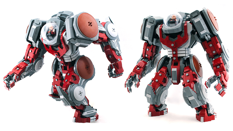 Illustration for article titled This is the greatest Lego mecha I've ever seen